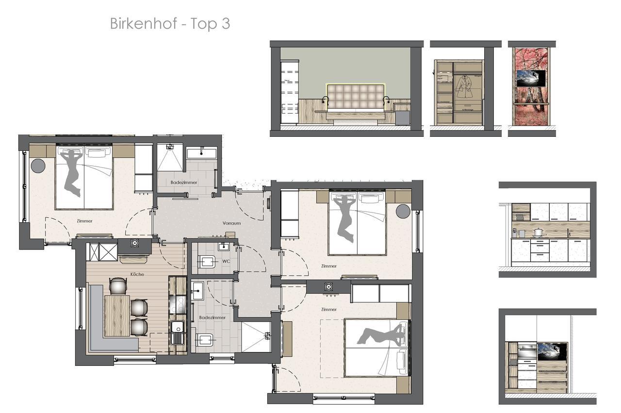 Birkenhof Apartman Zell am Ziller Kültér fotó