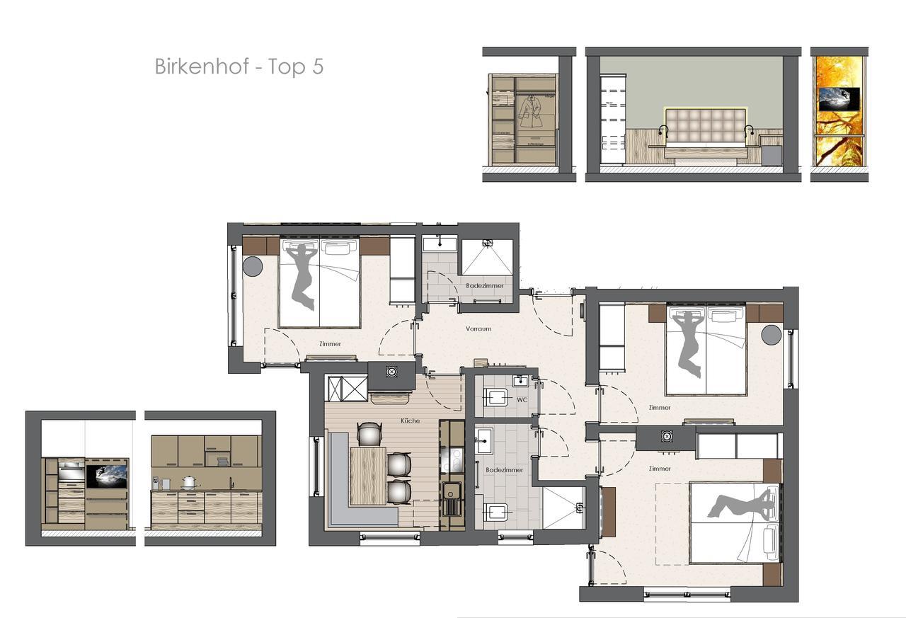 Birkenhof Apartman Zell am Ziller Kültér fotó