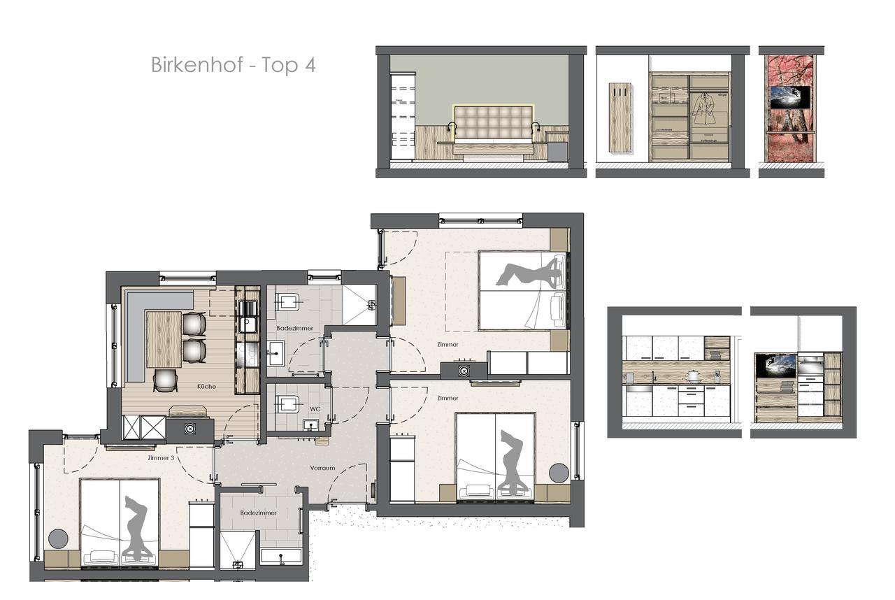 Birkenhof Apartman Zell am Ziller Kültér fotó