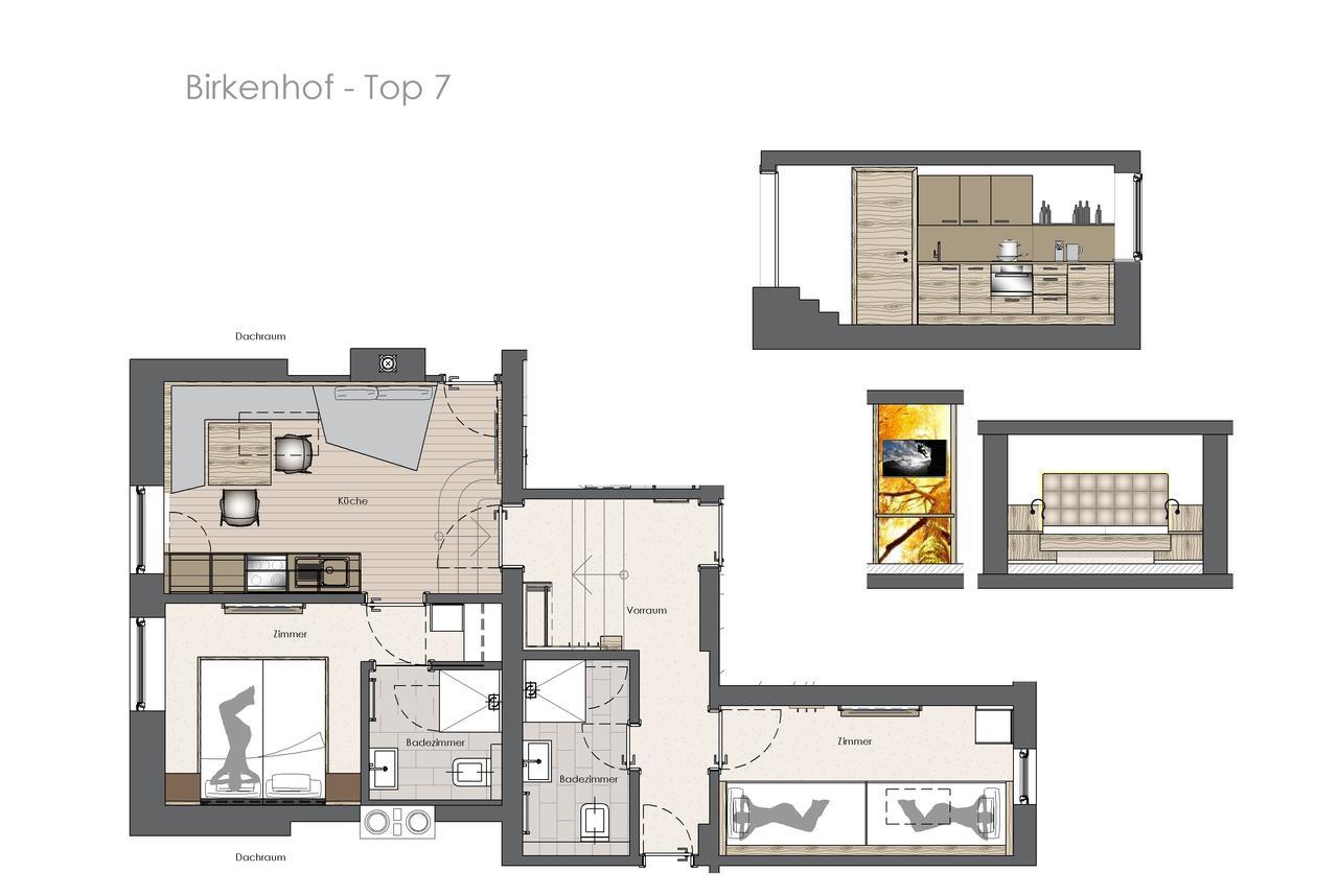 Birkenhof Apartman Zell am Ziller Kültér fotó